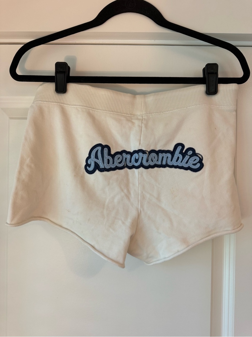 Abercrombie and Fitch Vintage Y2K Applique Logo Rollover Lounge Shorts Sz Small